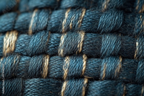 Close-up of woven fabric texture