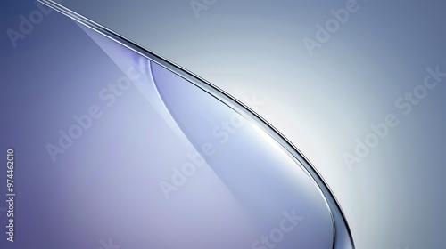 Abstract blue background with smooth curved lines, featuring a gradient from deep to light shades. The design emphasizes a wave-like curve, symbolizing fluidity and movement. This elegant and minimali