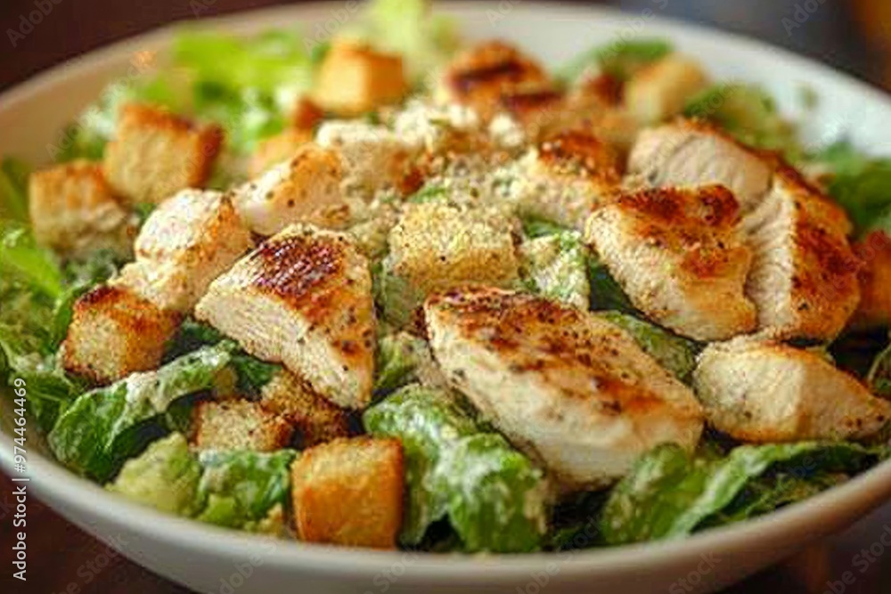 Caesar Chicken Salad: Caesar Salad: Classic salad with romaine lettuce, croutons, Parmesan, and Caesar dressing. Caesar Chicken Salad: Caesar Salad: Classic salad with romaine lettuce, croutons, Parmesan, and Caesar dressing.