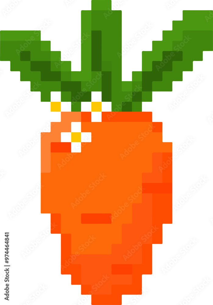 pixel art UI fruit vector retro game asset pixel art UI fruit vector retro game asset
