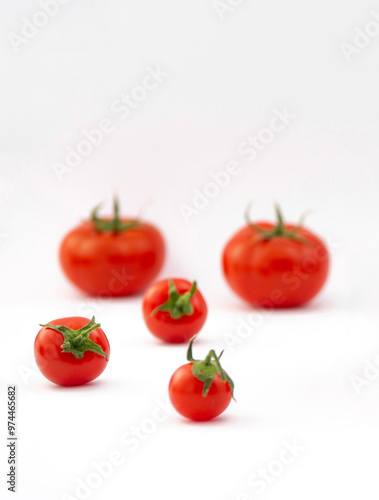 Wallpaper Mural Tomatoes on white background. Isolated tomatoes on white background. Torontodigital.ca