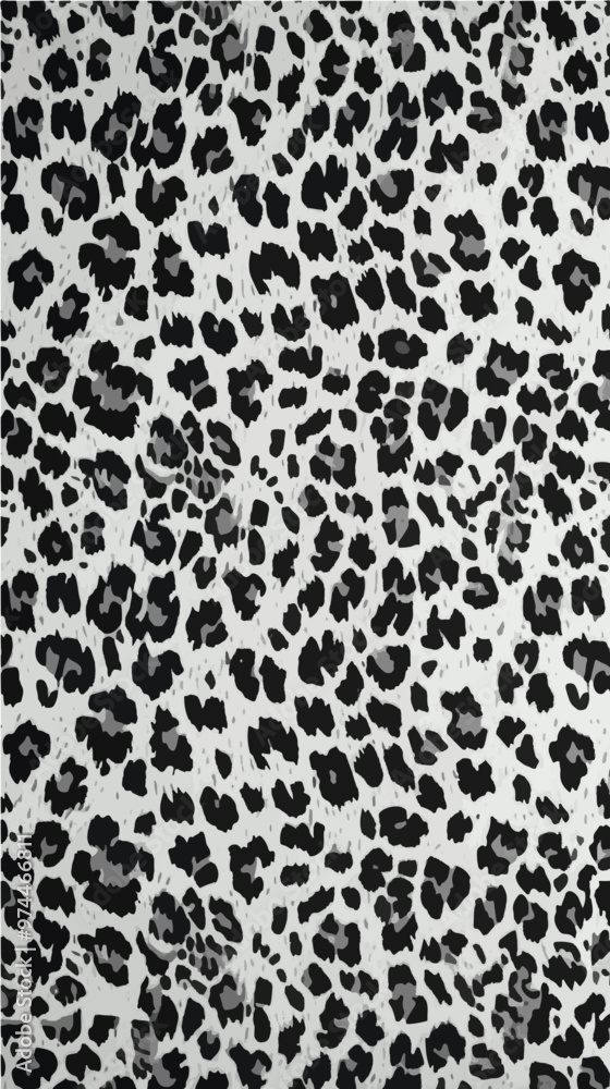 Detailed vector seamless pattern of animal fur spots, black and white leopard print. Ideal for fashion, home decor, and textile design. Detailed vector seamless pattern of animal fur spots, black and white leopard print. Ideal for fashion, home decor, and textile design.