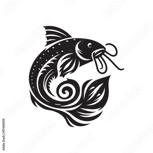 Creative Set Of A Fish Vector Design.