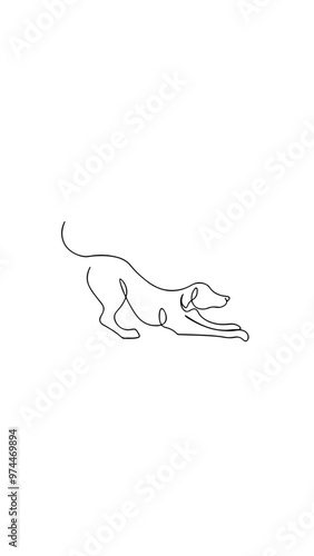 silueta perro vector