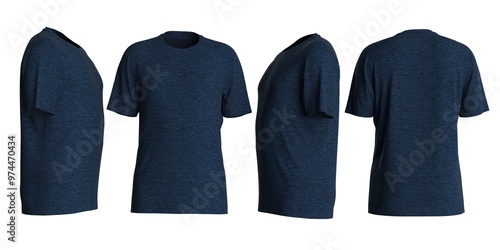 man high definition textured plain color Tshirt design with white background for mockup design 