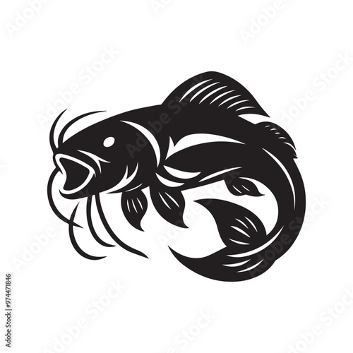 Creative Set Of A Fish Vector Design.