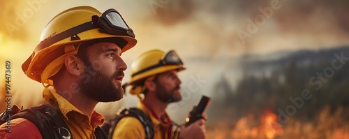 Firefighter Team Assessing ...