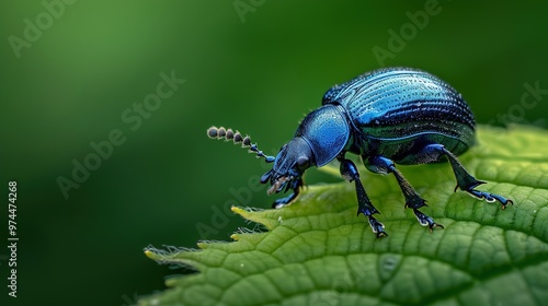 Shiny beetle close up wallpaper