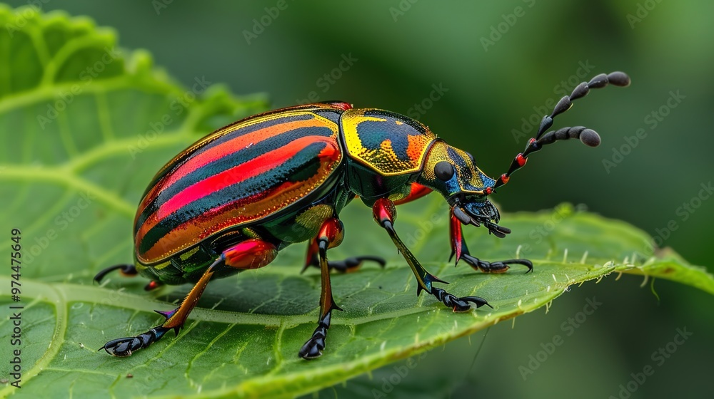 Shiny beetle close up wallpaper Shiny beetle close up wallpaper