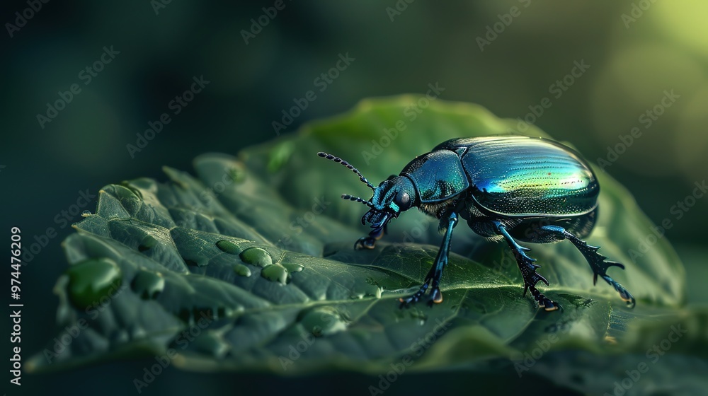 Fototapeta premium shiny beetle wallpaper