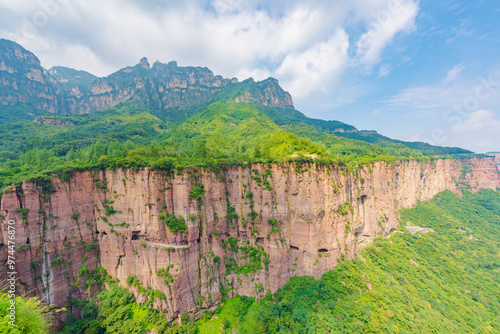 Wallpaper Mural Guoliang Village Canyon, Wanxian Mountain Scenic Area, Taihang Mountains, Linzhou, Anyang City, Henan Province Torontodigital.ca