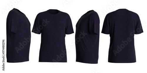 man high definition textured plain color Tshirt design with white background for mockup design 