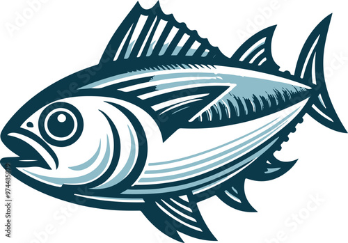 Tuna fish vector art