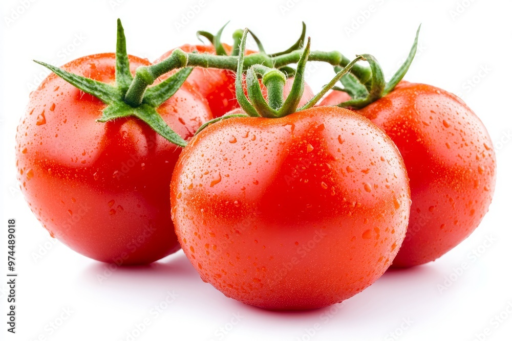 Tomato vegetables isolated on white background. Natural, organic and fresh whole tomatoes. Tomato vegetables isolated on white background. Natural, organic and fresh whole tomatoes.