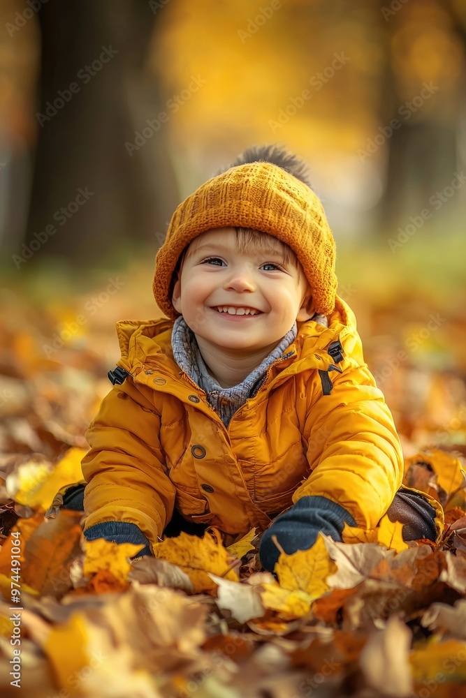 the child is playing in the autumn park. Selective focus the child is playing in the autumn park. Selective focus