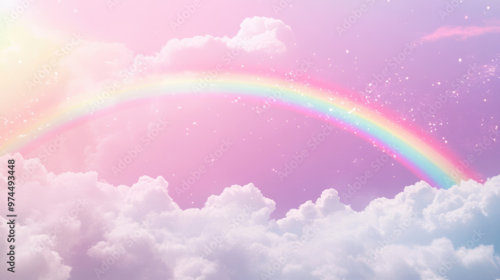 Rainbow Cloudscape. Rainbow Cloudscape.