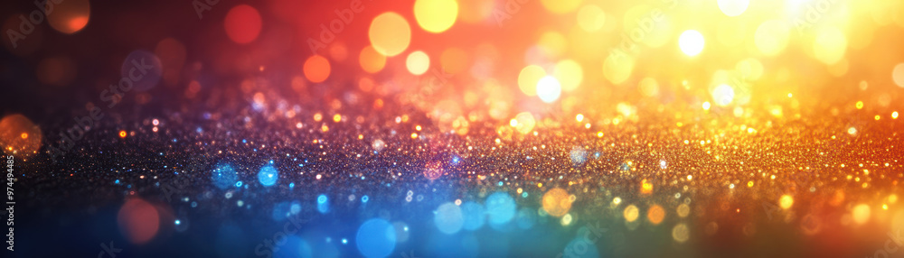 Colorful bokeh lights create a vibrant and festive atmosphere, showcasing a beautiful gradient of colors with a glittery texture. Colorful bokeh lights create a vibrant and festive atmosphere, showcasing a beautiful gradient of colors with a glittery texture.