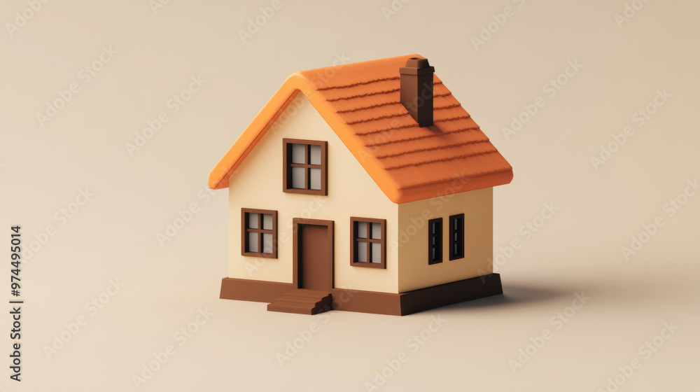 3D House Model. 3D House Model.