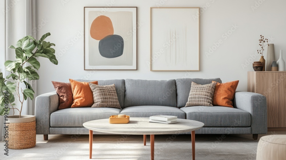 Naklejka premium modern living room