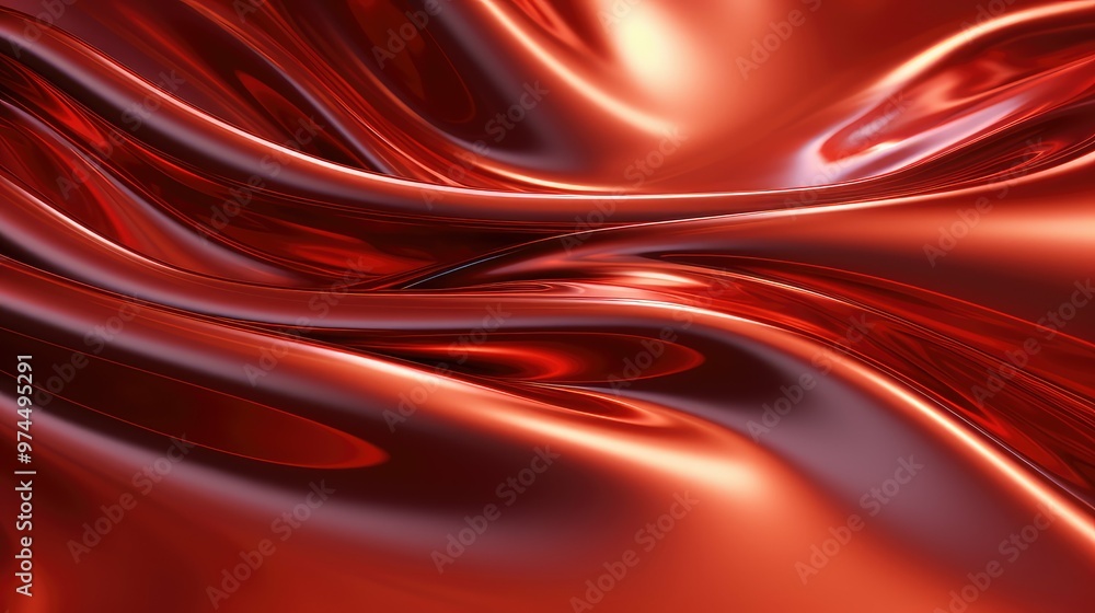 Obraz premium surface liquid metal texture