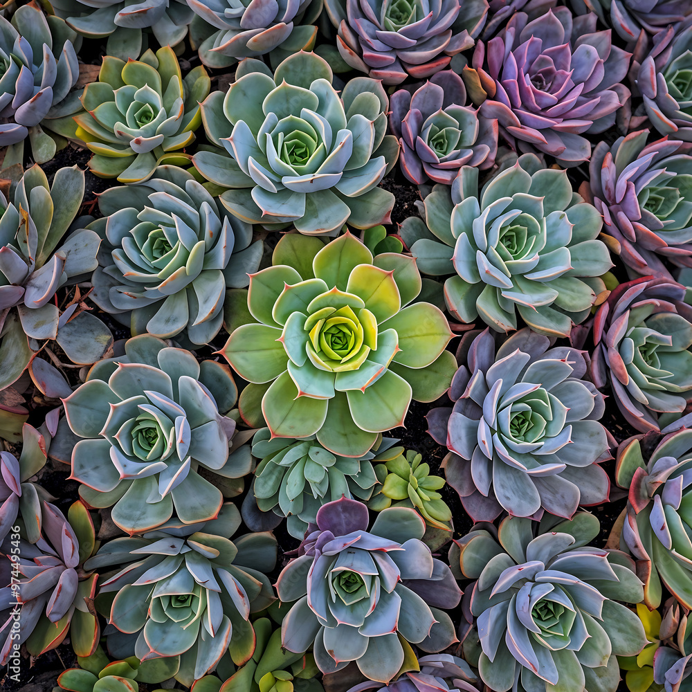 Succulent Planting Filling the Entire Frame Succulent Planting Filling the Entire Frame