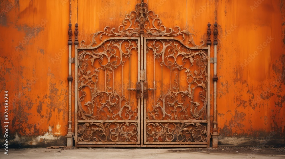 gate orange metal