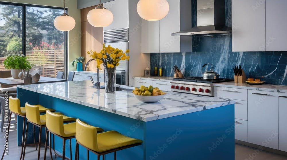 breakfast kitchen island modern