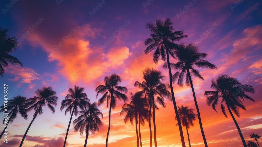 dreamy abstract palm trees dreamy abstract palm trees