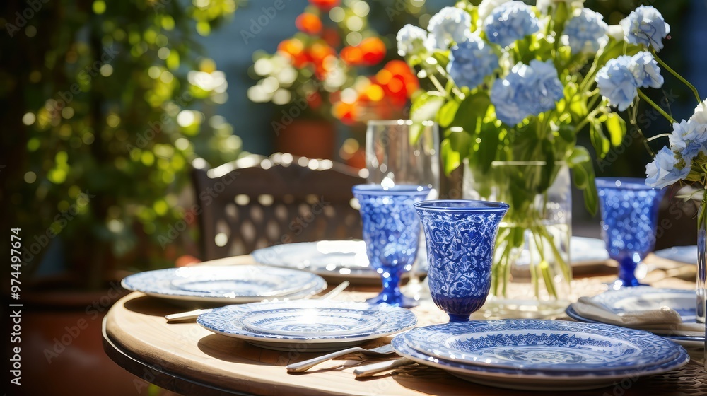 bright blue table bright blue table