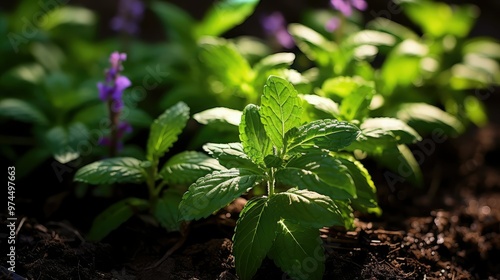 plants mint leaf