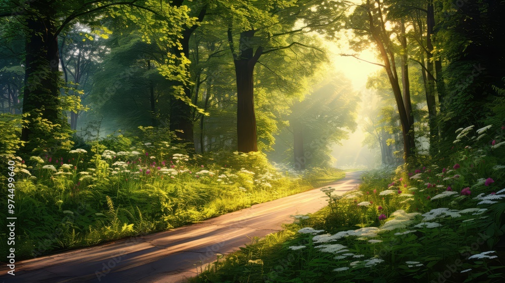 Obraz premium scenic summer roads