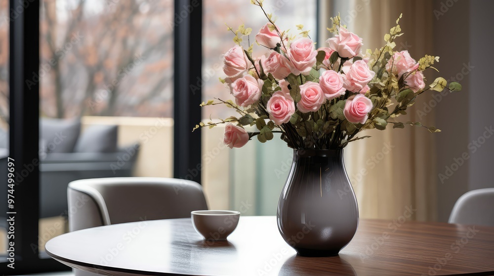 custom made wallpaper toronto digitalceramic flower vase on table