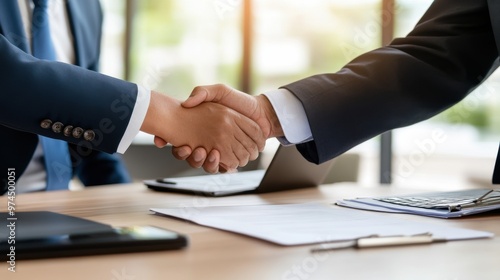 Business Deal Handshake Agreement Success Concept