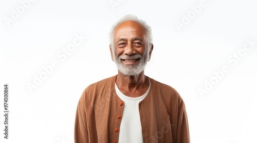 senior older man white background