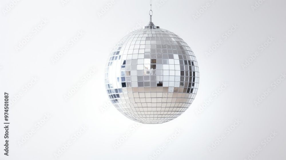 Obraz premium light disco ball white background
