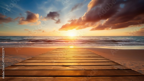 sunwarm beach background wood photo