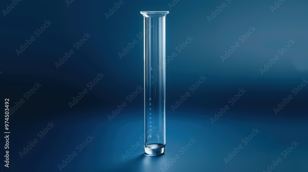 Blueprint of a test tube used in a bacterial culture experiment, highlighting the growth of microorganisms in a nutrient-rich medium Blueprint of a test tube used in a bacterial culture experiment, highlighting the growth of microorganisms in a nutrient-rich medium