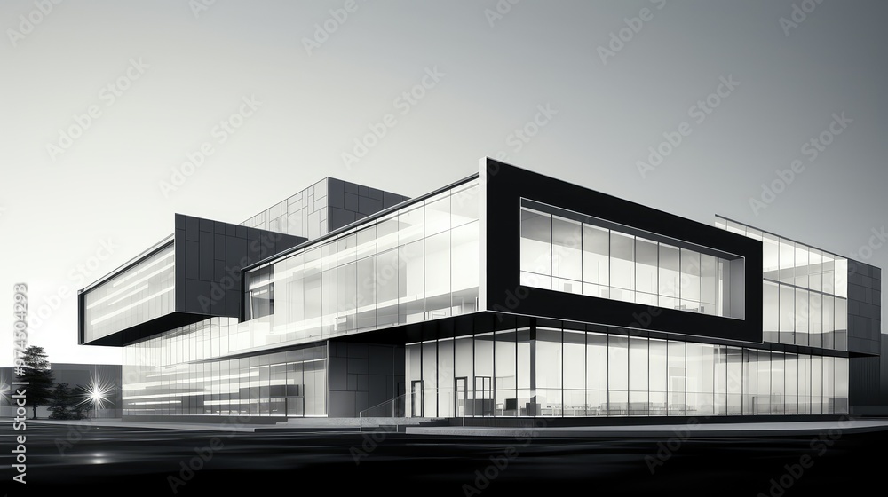 sophisticated abstract office building sophisticated abstract office building