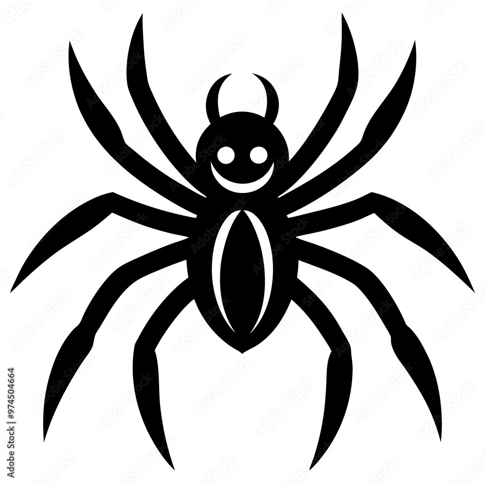 Halloween Spider vector icons on white background Halloween Spider vector icons on white background