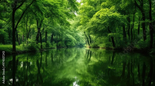 peaceful green pastel