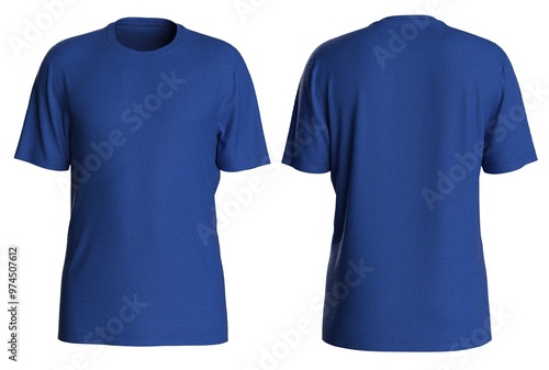 Plain color man t shirt design with isolated background for mockup design with round neck