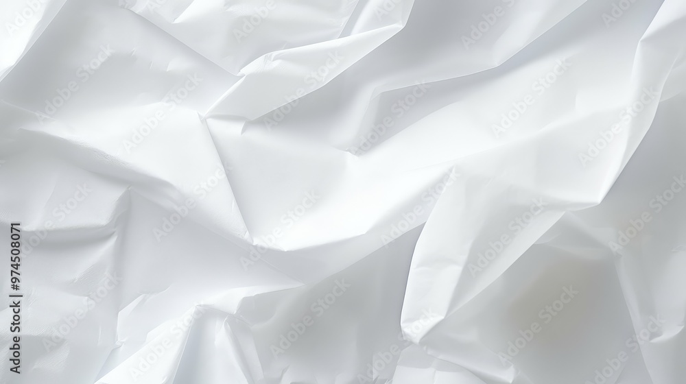 Obraz premium crumpled box white tissue paper