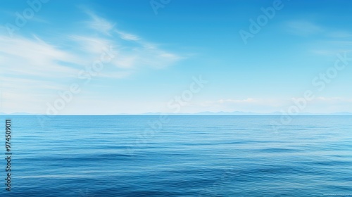 horizon beautiful blue background