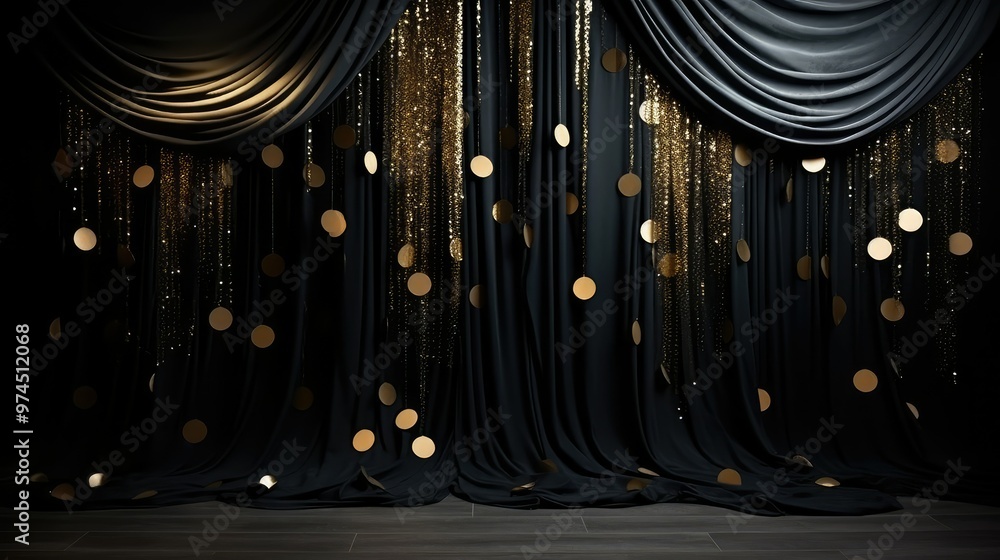 Fototapeta premium shimmer background black and gold
