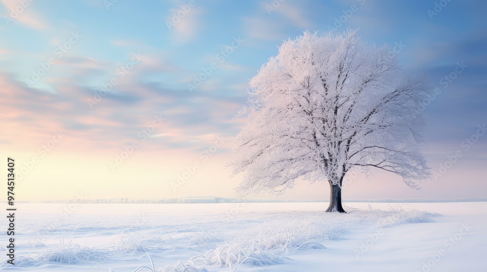snow winter tree scene snow winter tree scene