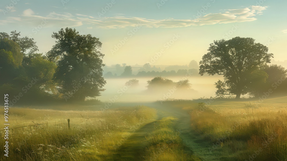 foggy morning to a clear, sunny afternoon, highlighting the gradual lifting of fog and the brightening of the day foggy morning to a clear, sunny afternoon, highlighting the gradual lifting of fog and the brightening of the day