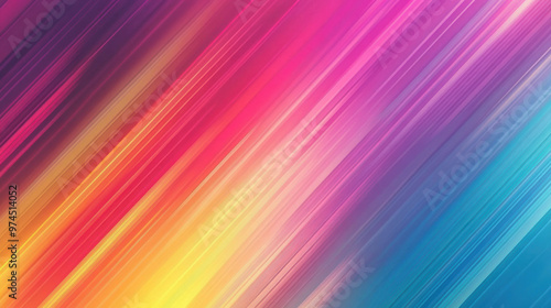 Vibrant multicolored diagonal gradient background with dynamic abstract lines, perfect for digital designs and creative projects.