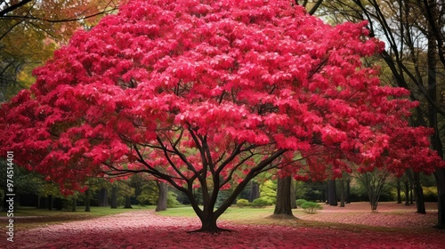 red dogwood tree photo