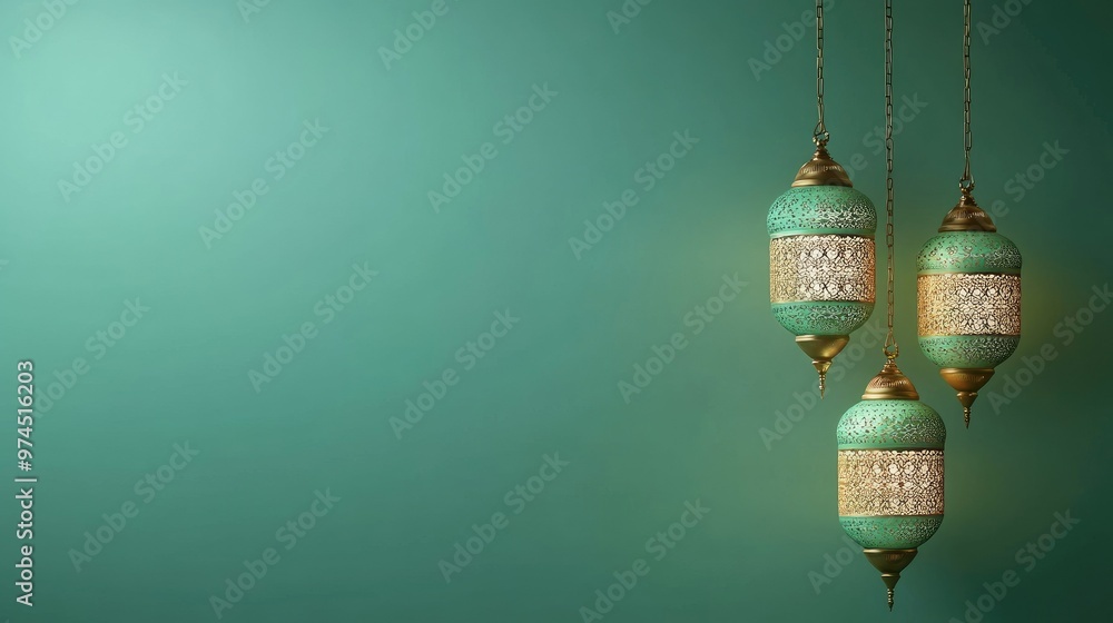 Serene green background perfect for Eid Mubarak and Ramadan celebrations with a minimalist design. Serene green background perfect for Eid Mubarak and Ramadan celebrations with a minimalist design.