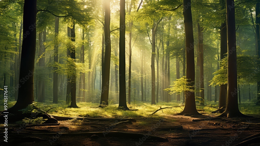 Obraz premium trunks wood back ground